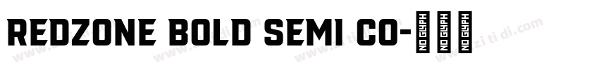 Redzone Bold Semi Co字体转换